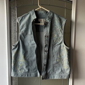 Susan Bristol Blue Denim Vest